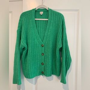 A New Day Target Green Cotton Cardigan